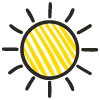 Lithographix printing solar icon